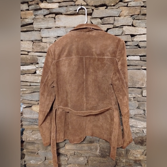 Vintage Wilsons Leather camel color suede jacket, Maxima, size large - Picture 5 of 7